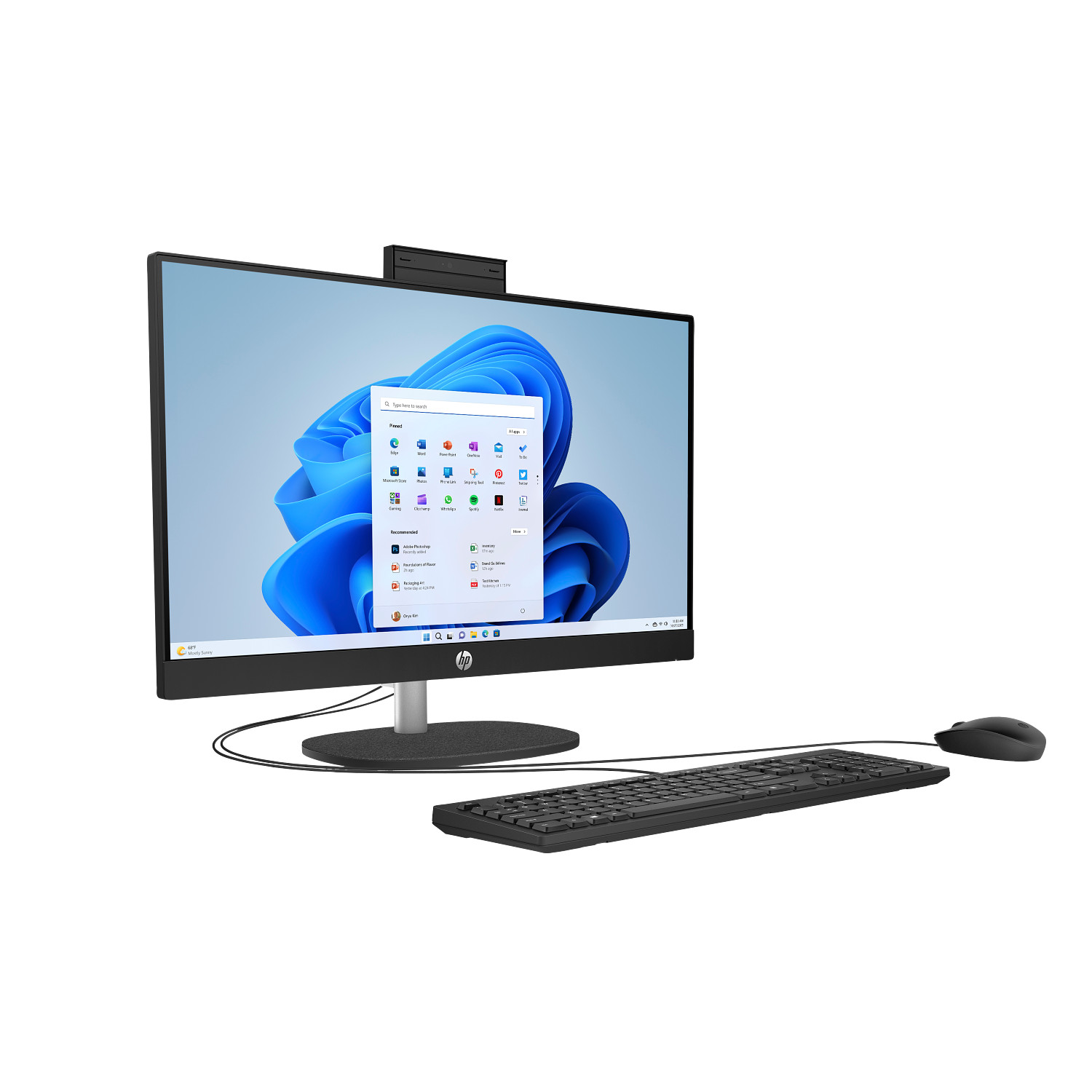HP AIO 24-CR1079NH Core Ultra 7, 16GB Ram, 512GB SSD, 23.8-inch Non-Touch (D18WLEA) - Image 3